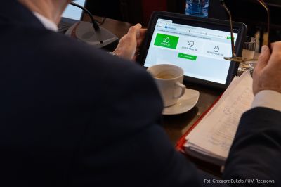 zdjęcie z sesji Rady Miasta Rzeszowa, fot. Grzegorz Bukała, Urząd Miasta Rzeszowa